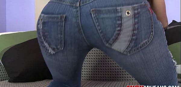  Brunette In Jeans and Heels Anal by BBC